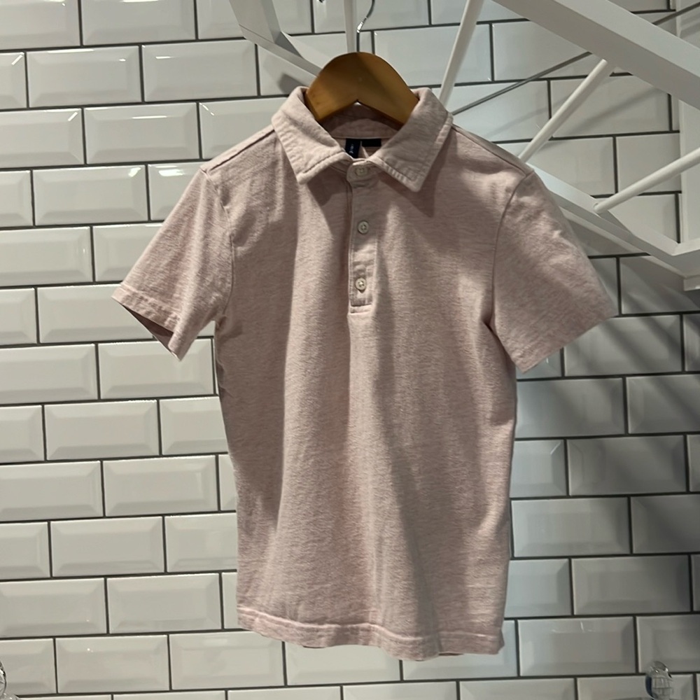 Boys Jamie and Jack Blush Color Polo Shirt Size 6
